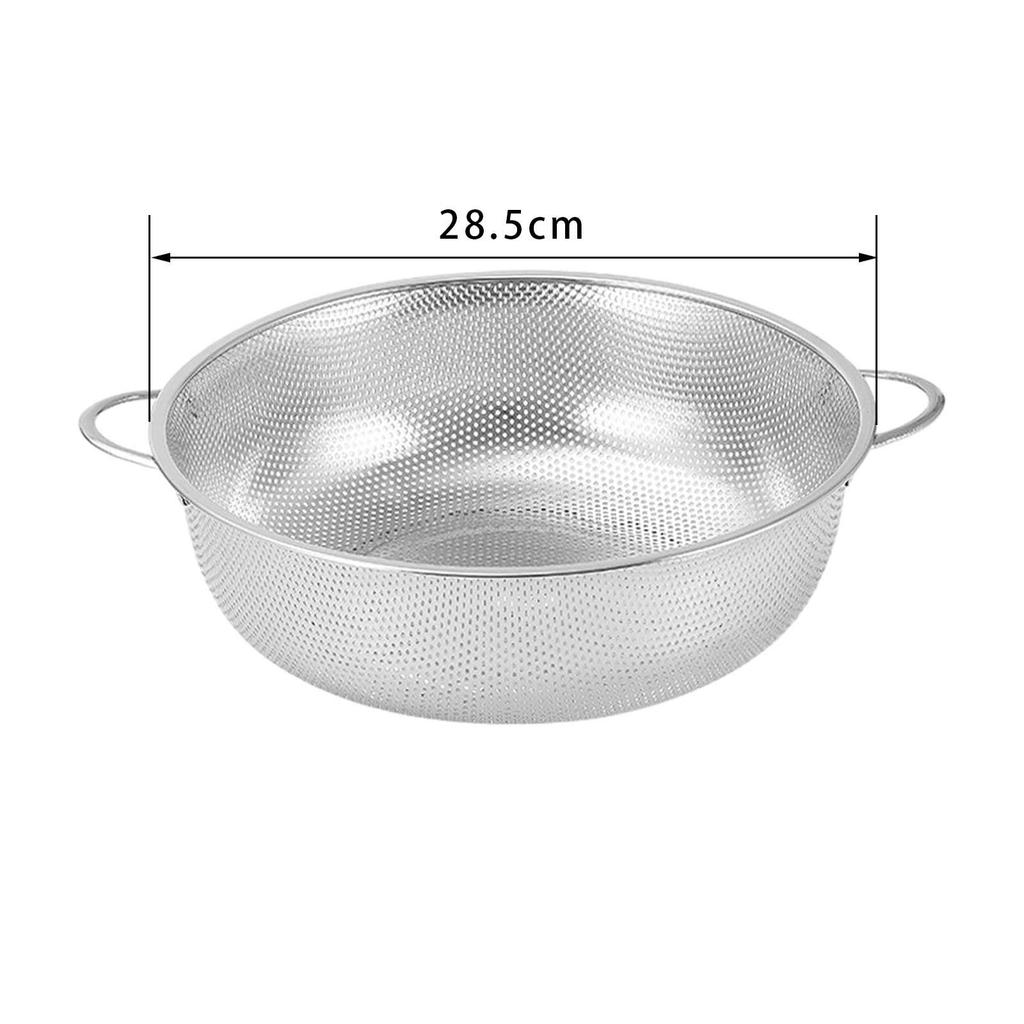 Дуршлаг из нержавеющей стали, сито для мытья риса, прочная многофункциональная корзина для мытья овощей и фруктов для бобов