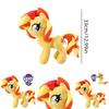Очаровательная плюшевая кукла-единорог Радуга My Little Pony, мягкая и приятная на ощупь игрушка для девочек