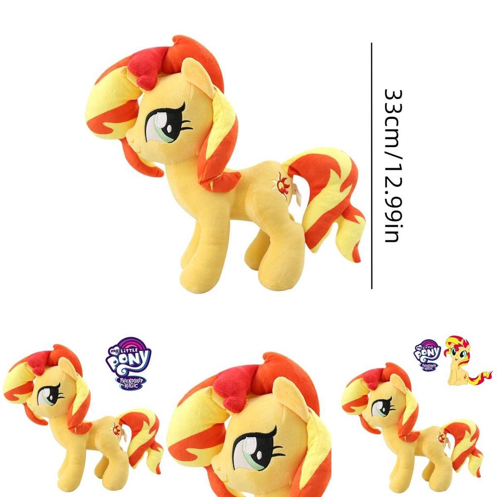 Очаровательная плюшевая кукла-единорог Радуга My Little Pony, мягкая и приятная на ощупь игрушка для девочек