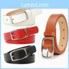 Classic Womens Faux Leather Belt With Alloy Buckle For Versatile Casual And Work Attire