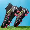 New High Top Soccer Boots Long Crushed Spikes Amazon Men's and Women's Soccer Boots Grass Student Training Shoes