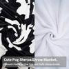 Halloween Cute Ghost Pattern Blanket Flannel Soft Comfortable Home Blanket Warm Blanket Holiday Gift
