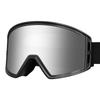 New ski goggles with large, cylindrical frames and double-layer anti-fog lenses, suitable for both men and women, for snow sports and