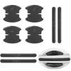 BLOOPIC Door Handle Protector, Honda N-Box, Custom Compatible, Set of 8, Carbon Fiber, Door