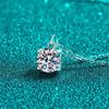 D Color 100% Real Moissanite Necklace for Women 1ct Classic Sparkling Diamond Pendant S925 Sterling Silver Birthday Gift