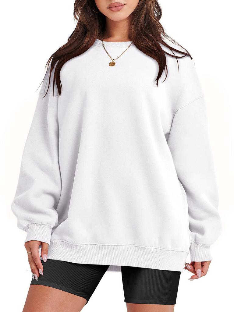 Autumn and Winter Women's Loose Solid Color Velvet Sweatshirt