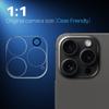 NORTHJO For iPhone 15 Pro/15 Pro Max Clear Camera Lens Protector Tempered Glass 3D Full Coverage