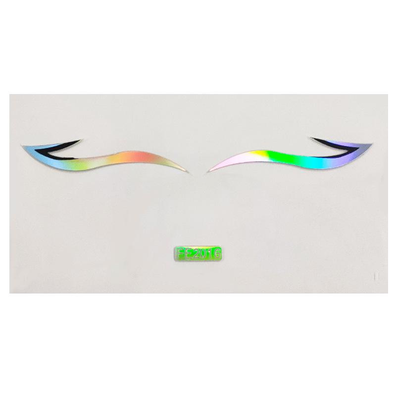 Временная наклейка для лица, наклейка для татуировки, сценическое искусство, наклейка для красоты, сделай сам, имитация лазерного лазера, наклейка для лица, наклейка