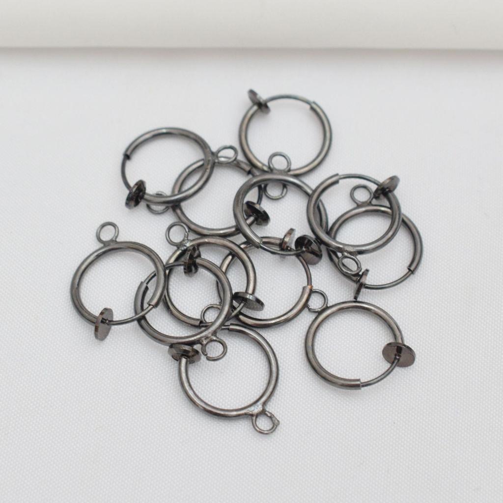 10 шт. модные невидимые безушные клипсы для ушей 13 мм пружинные клипсы для ушей с подвесными аксессуарами для самостоятельной работы