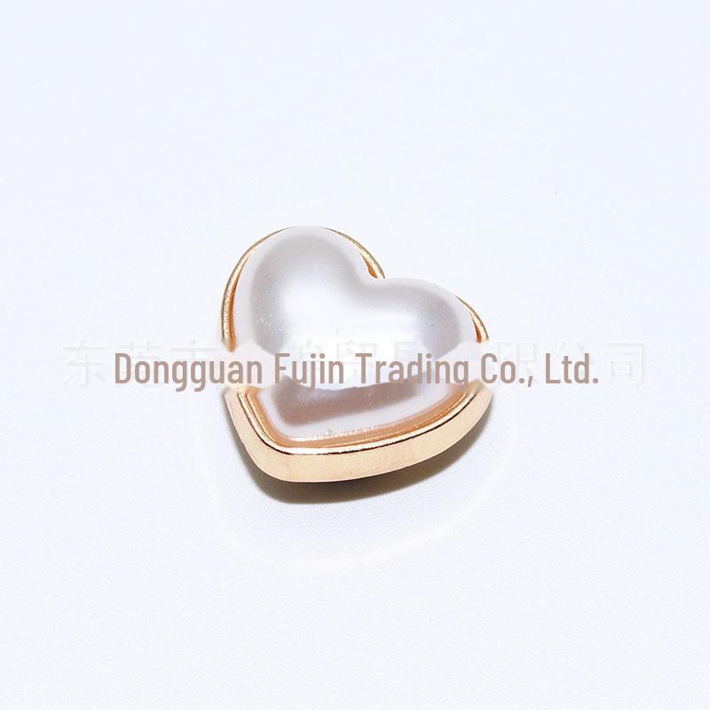 2024 Metal Pearl Chain Shoe Buckle Flower Accessory