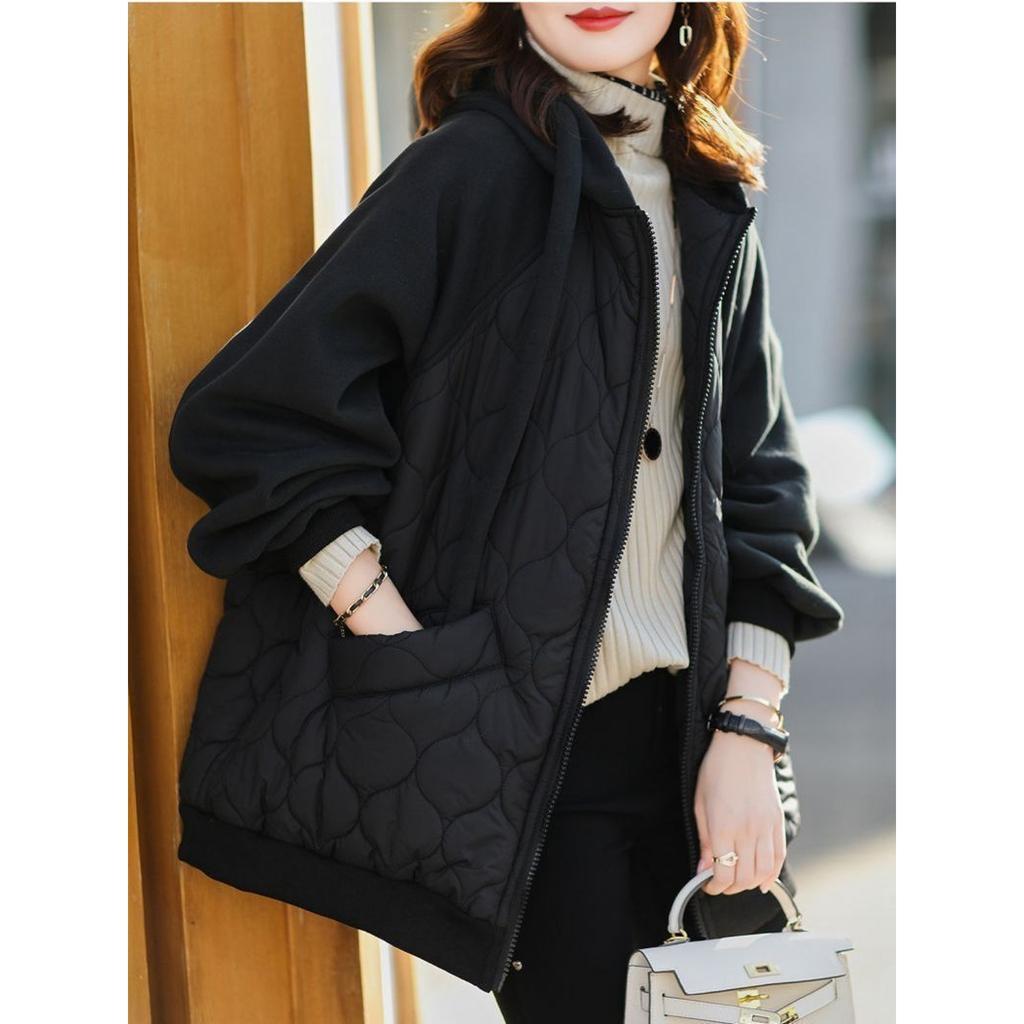 Зимние женские пальто, пуховая хлопковая куртка, легкие теплые топы, толстовка с длинными рукавами, свободная корейская мода