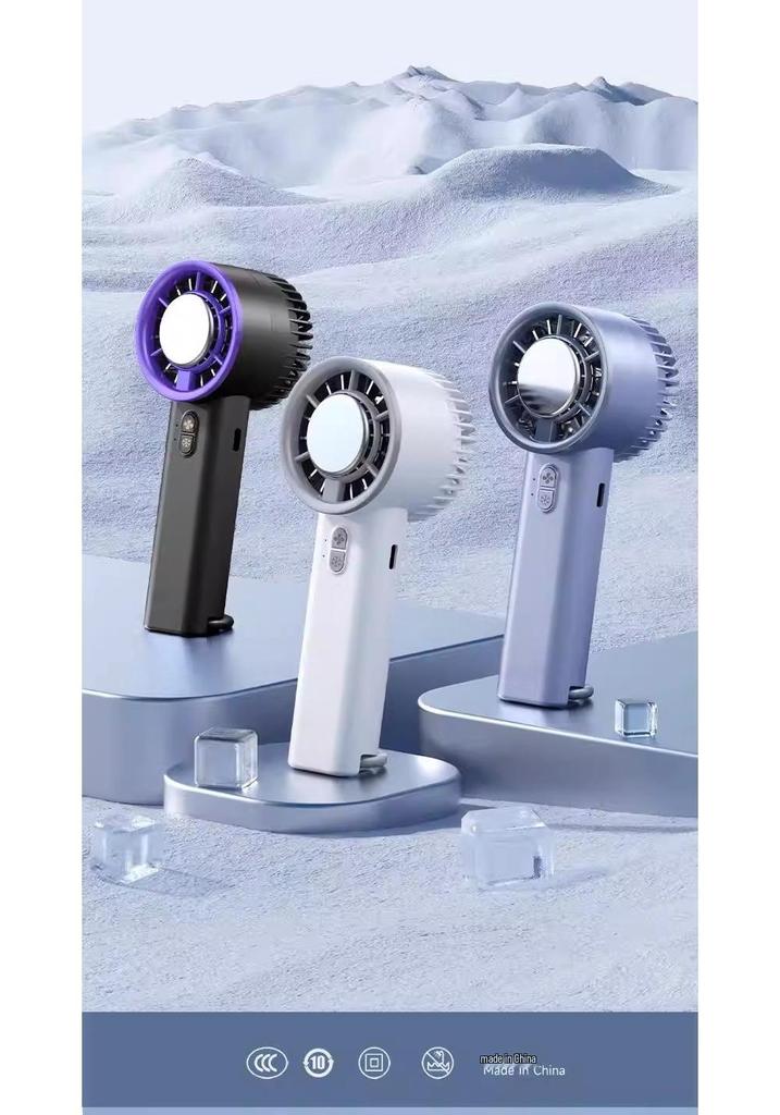 Portable Summer Ice Cooling Handheld Mini Fan for Outdoor and Travel