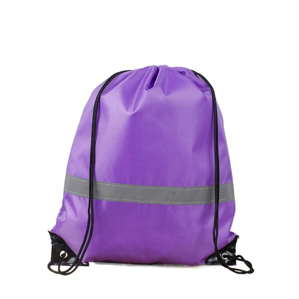 Waterproof Drawstring Gym Backpack 210D Polyester Fitness Handbag Outdoor
