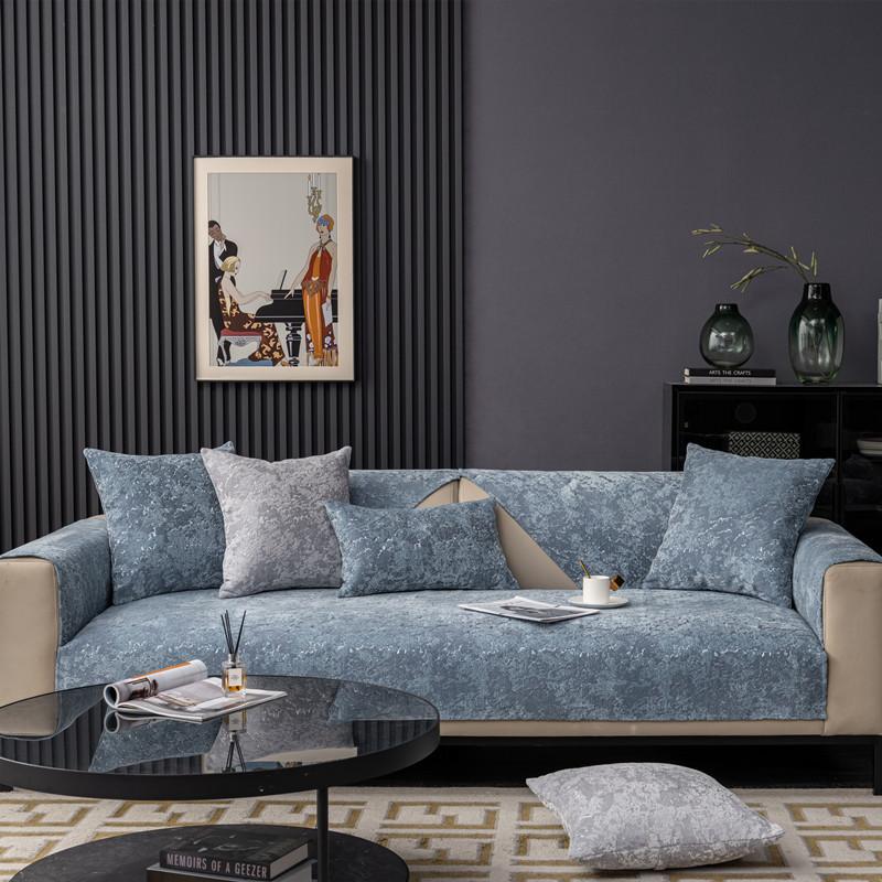 Cushion Sofa Light Luxury Nonslip Sofa Cover Full Package Modern Simple Thickened Cushion Cover Cloth Four Seasons Universal