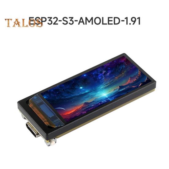 Макетная плата с 1,91-дюймовым AMOLED-дисплеем, Wi-Fi, Bluetooth-совместимая, 32-битная макетная плата с двухъядерным процессором LX7