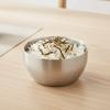 Anti-scalding Korean Style Stainless Steel Rice Bowl Double Layer Soup Bowl Kimchi Bowl  Restaurant
