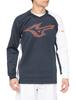 Mizuno Tennis Wear Stretch Long Navy Size 62JCA005 Sweatshirt, Sleeve, Black, S,
