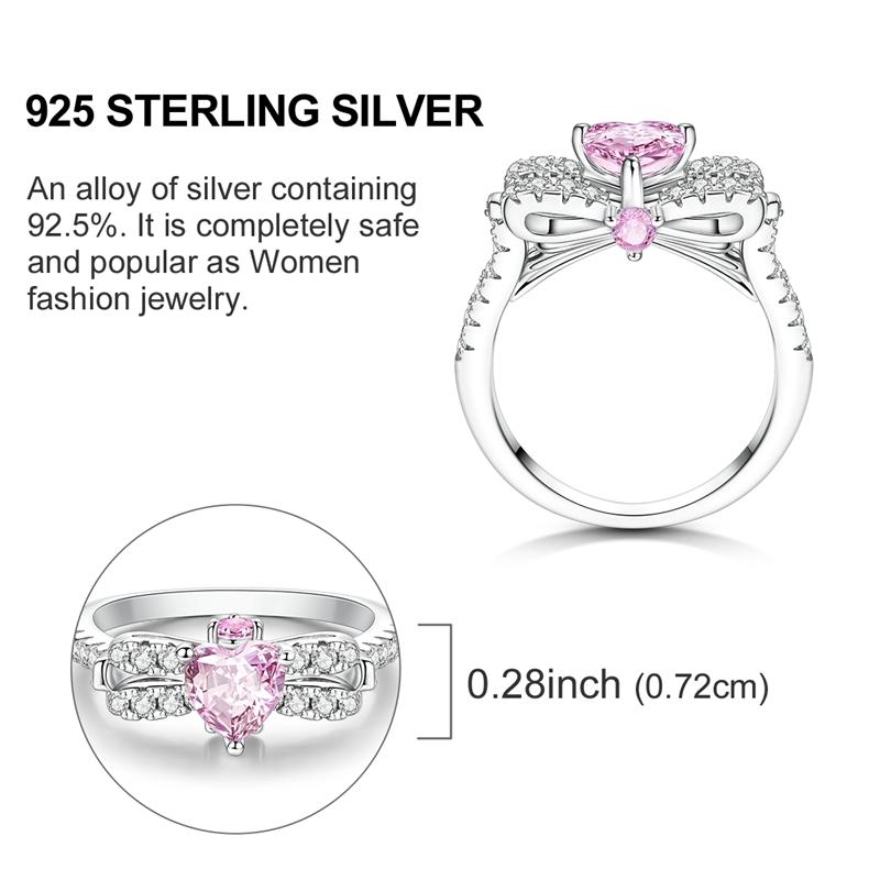 Original 925 Silver Ring Sparking Infinite Love Starry Night Rings for Women Girls Jewelry Birthday Anniversary Engagement Gifts