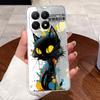 Чехол для Xiaomi 15T Эстетичный Модный Милый Кот Астронавт Мягкий Силикон ТПУ Задняя Крышка Для Xiaomi 15T Pro Прозрачный Чехол для Телефона