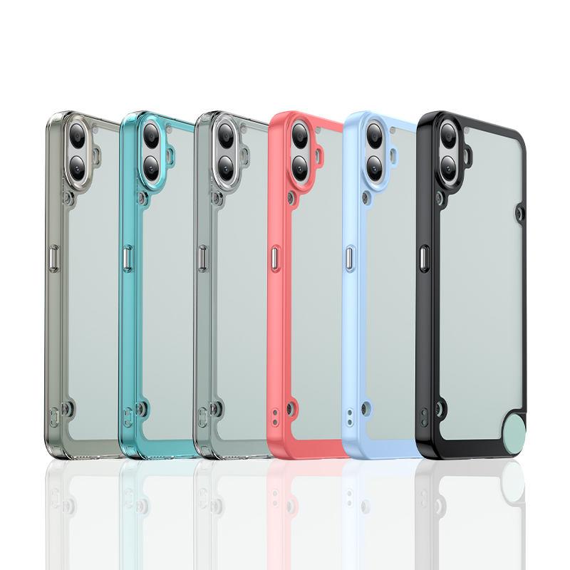 Для Nothing CMF Phone 1 Чехол Nothig CMF Phone 1 Чехол 6,67 дюйма Цветной Мягкий Край Силиконовый Прозрачный Бампер Для CMF Phone 1