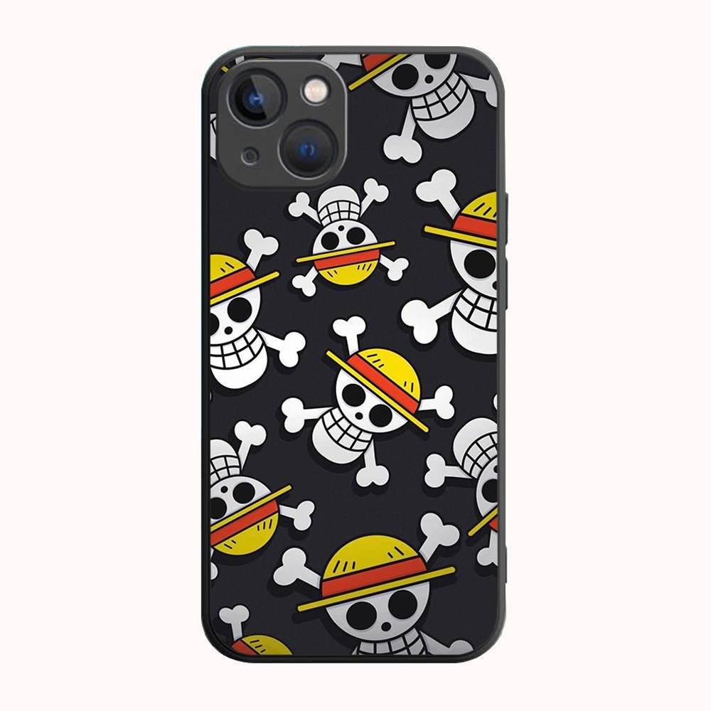 B-38 One Piece флаг черный чехол для Redmi 10A 10C 12C 13C 9A 9C 9T A3X Note 10 9 9S 10S iPhone 11 12 13 14 15 16 X XS Pro Max Mini 7 8 Plus XR