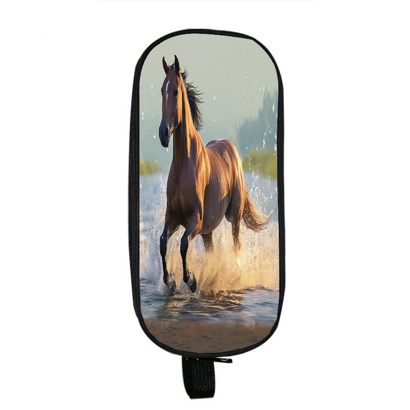 Капибара, кошка, собака, пеналы, лошадь, тигр, панда, пенал, сумка с волком, держатель, коробка для девочек, офисный студенческий органайзер, канцелярские принадлежности, школьные принадлежности