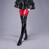 Чулки аниме Queen Non-Slip из лакированной кожи до бедра