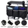 Wheelchair bag, wheelchair side pocket, storage bag suitable for any wheelchair and water use (black, 3 pieces)