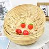 Household Rattan Woven Serving Baskets Cake Dim Sum Tray  Restaurant Serving Tabletop Display