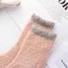 Candy Colors Sleep Bed Sock Winter Warm Coral velvet socks Soft Cashmere Sox Thickening