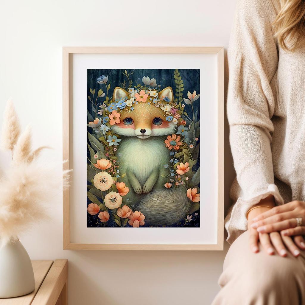 Plakat dla dziecka obrazki dziecięce lis