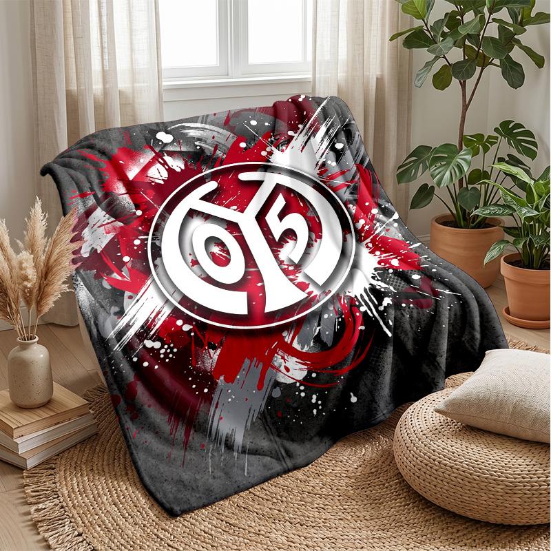 Mainz FC Soft Flannel Fleece Blanket Lightweight Cozy Warm Throw Blanket For Sofa Bed Home Decor