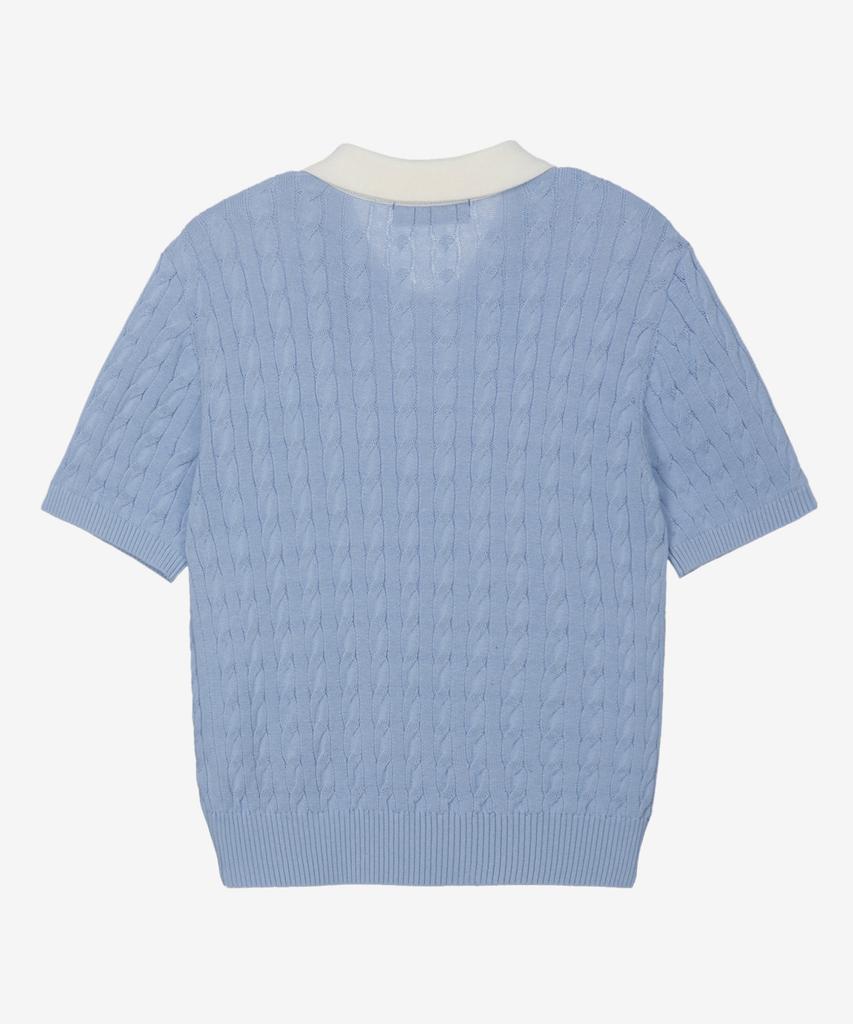 MIND BRIDGE WOMEN [On][W] Cable Collar Contrast Knit - 3 Colors