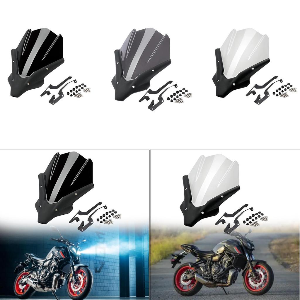 Motorcycle Windshield Easy Installation Motor Accessories Sturdy Multipurpose Wind Protection for Yamaha MT-07 2025-2025
