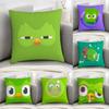 D-Duolingo Сова D-Duo Наволочка Декоративная для Дивана Домашняя Двусторонняя Печать Плюшевая Квадратная Наволочка для Подушки Декор Подушки Чехол