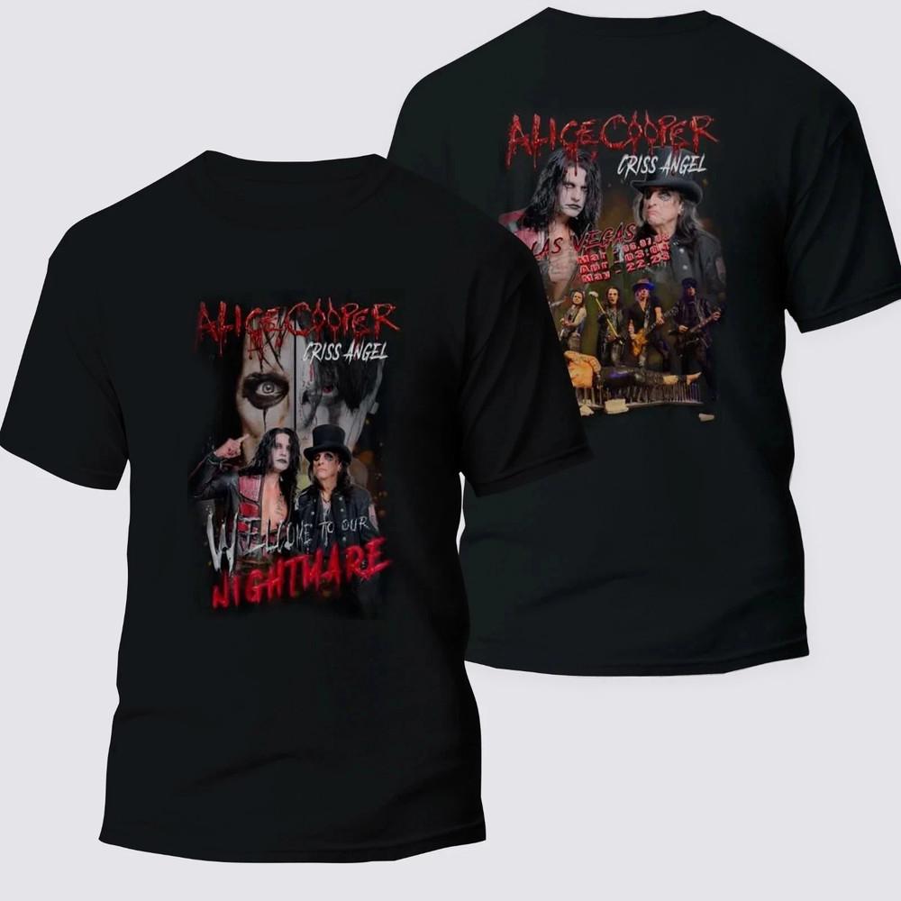 Alice Cooper Criss Angel Tour 2026 Tee Shirt S to 5XL Unisex T-Shirt