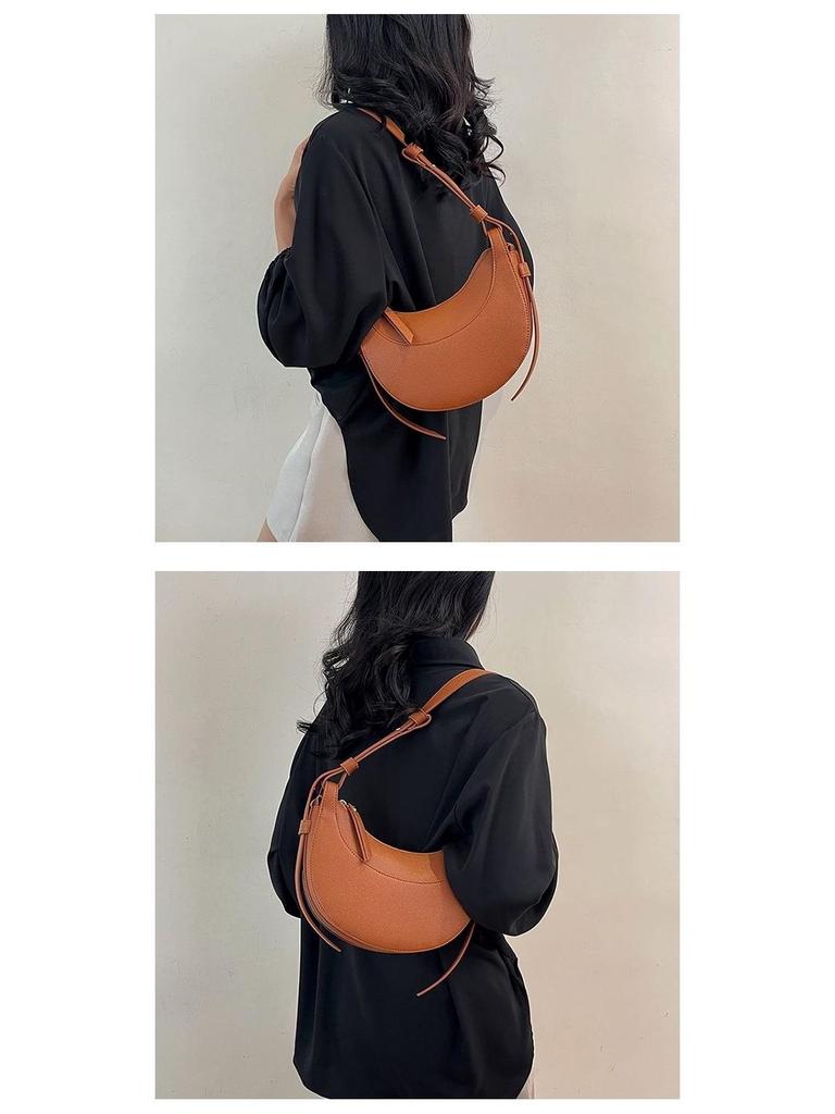 Женская французская нишевая сумка-седло полумесяц - полумесяц под мышкой и кроссбоди, идеально подходит для работы и поездок