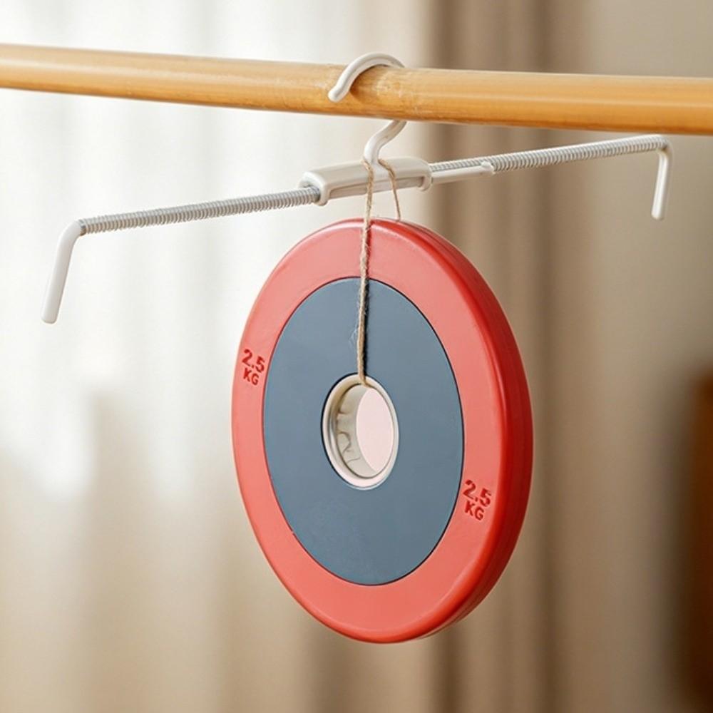 3pcs Multifunctional Stainless Steel Spring Clothes Hanger Clothes Drying Rack Closet Storage