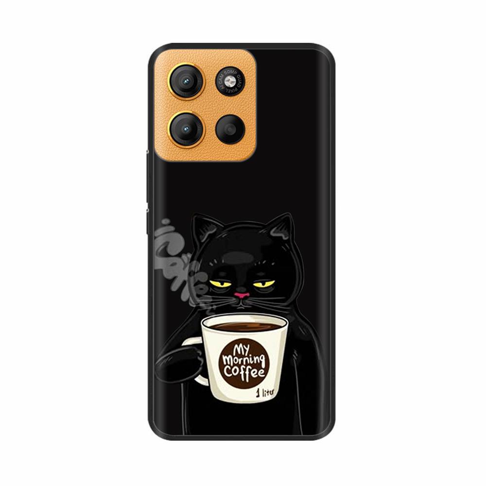 Чехол для Motorola G15 Милый чехол для телефона Забавная задняя крышка Для Moto G15 Защита камеры Power Мягкие оригинальные чехлы из жидкого силикона
