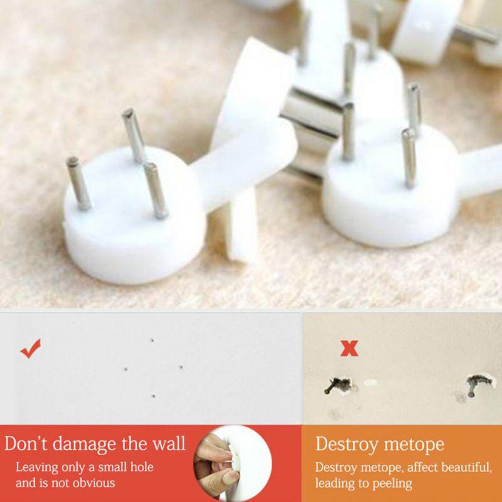 Easy to use Hanging Painting Cross Stitch Invisible Wall Mount Photo Frame Hook Hanger Picture Nail
