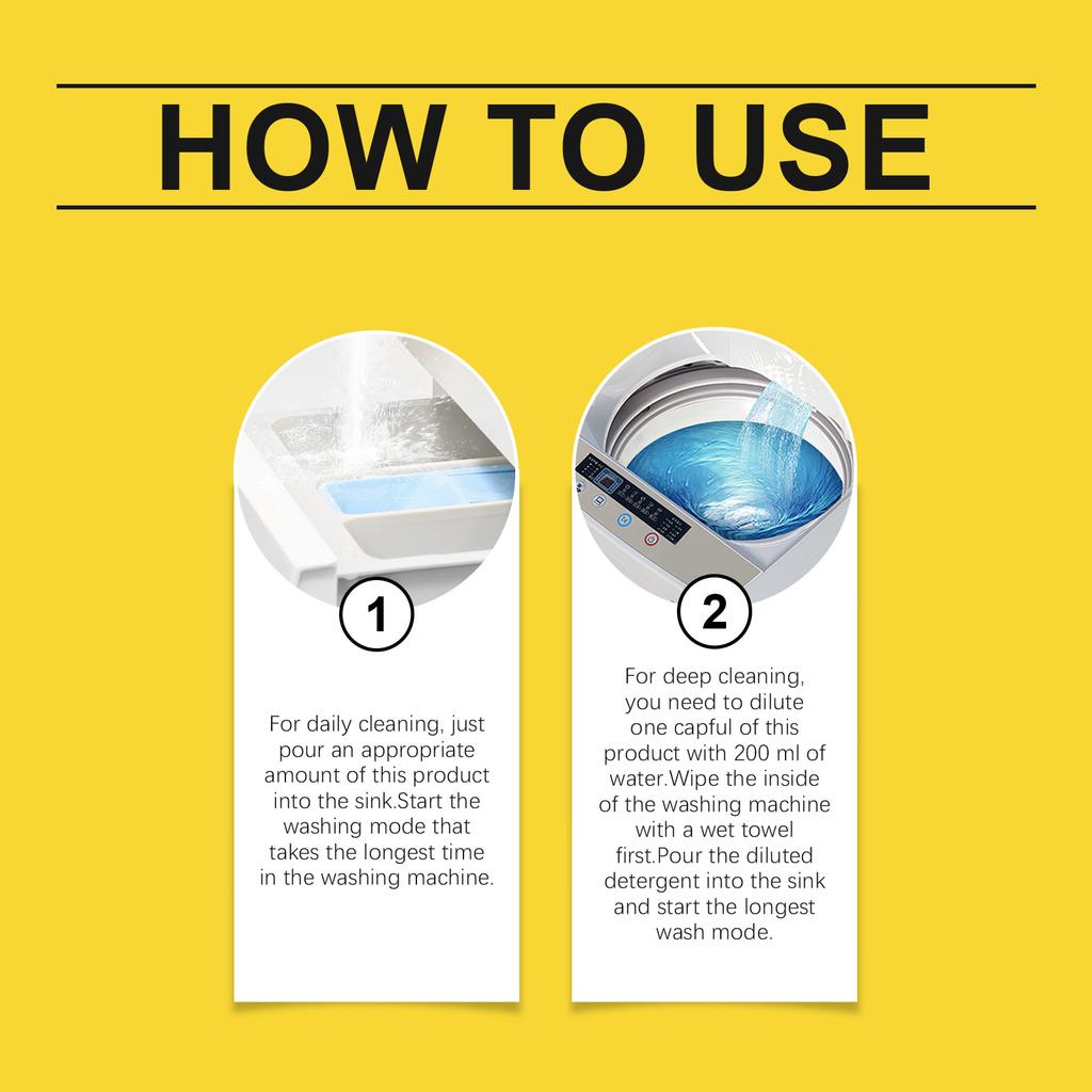 Чистящее средство для стиральных машин Jakehoe Ежедневный уход за домом Чистка Техническое обслуживание Удаление пятен из бака стиральной машины Удаление накипи