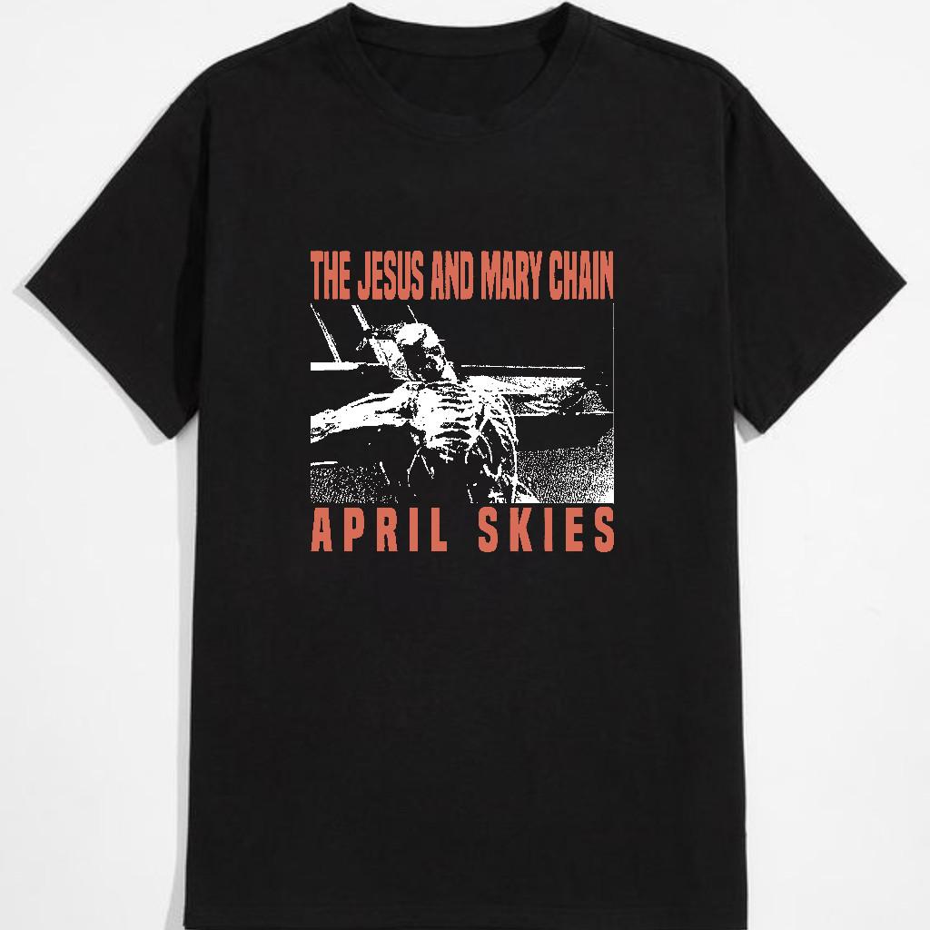 Jesus Mary Chain Charcoal TShirt Classic Reprint Tee