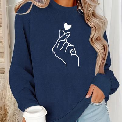 Женская осенне-зимняя флисовая толстовка с круглым вырезом и воротником-мешком