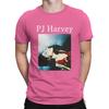 Men's T-Shirts PJ Harvey Poster Humorous Pure Cotton Tee Shirt Short Sleeve PJ Harvey T Shirts Round Collar Tops Summer