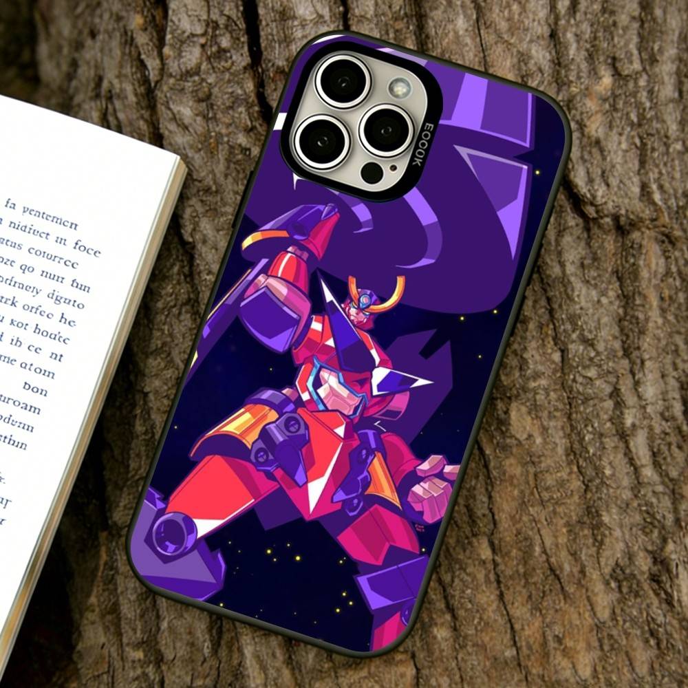 Чехол для телефона Gurren Lagann для iPhone 17,16,15,14,13,12,11 Plus,Pro Max,XS, Цветной Серебристо-Черный Чехол