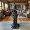 Black Ghost Witch Sculpture Gothic Halloween Party Decoration Halloween Witch Statue  Haunted House
