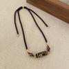 Feng Shui Amulet Nine -Eye Tibetan Agate Tibet Beads Necklace  Agate Pendant Necklace Jewelry Gift