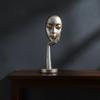Abstract Face Sculpture Artistic with Mask Elegant for Entryway