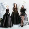 Костюм одежды для кук Xianxian 1/6 Аниме BJD 32 см Одежда для кукол-супермоделей Аксессуары Черный кружевной комплект платья Игрушки для девочек своими руками Коллекционер