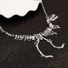 Goth Dinosaur Skeleton Necklace Punk Dragon Necklace Fashion Tyrannosaurus Chain Choker Friend